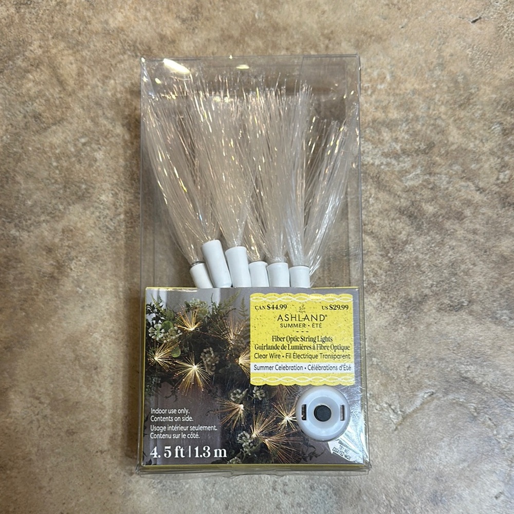 Ashland Summer Fiber Optic String Lights - White